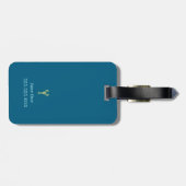 Étiquette À Bagage Balise bagages de l'équipe de ski Castine (Dos horizontal)