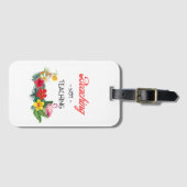 Étiquette À Bagage Balise Beaching Not Teaching Luggage (Devant Horizontal)