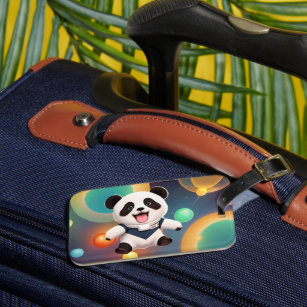 Étiquette À Bagage Balise Bébé mignonne Panda dans l'espace bagages