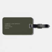 Étiquette À Bagage Balise Belle photo Jardin de tournesol (Dos horizontal)