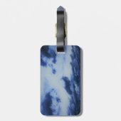 Étiquette À Bagage Balise Blue Clouds Blue Sky Luggage (Dos Vertical)