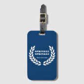 Étiquette À Bagage Balise Boujee Blue Sprinkle Luggage (Devant Vertical)