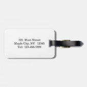 Étiquette À Bagage Balise Boy Fairy Riding On Turtle Luggage (Dos horizontal)