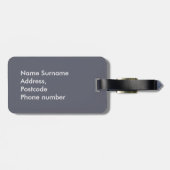 Étiquette À Bagage Balise Chats et Livres de Noël (Dos horizontal)