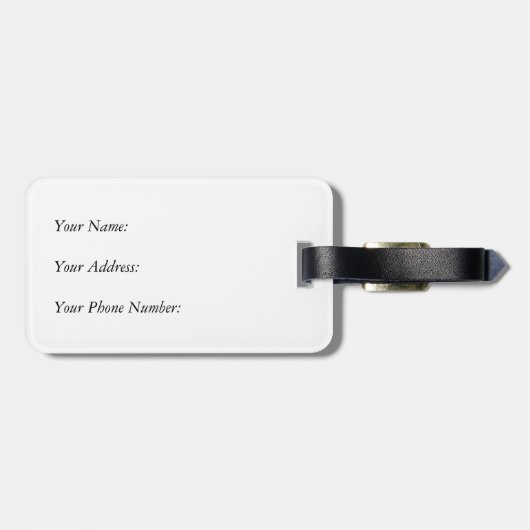 Étiquette À Bagage Balise Cheval, Chien et Chat (Dos horizontal)