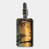 Étiquette À Bagage Balise Cheval et chêne Bagage (Devant Vertical)