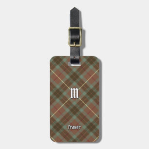 Étiquette À Bagage Balise Clan Fraser Chasse Patiné Tartan Luggage
