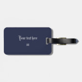 Étiquette À Bagage Balise Clan Leslie Tartan & Crest Luggage (Dos horizontal)