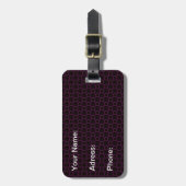 Étiquette À Bagage Balise classique en cerise brune (Devant Vertical)