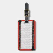 Étiquette À Bagage Balise Coque Clarinet (Devant Vertical)