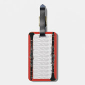 Étiquette À Bagage Balise Coque Clarinet (Dos Vertical)
