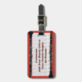 Étiquette À Bagage Balise Coque Clarinet (Devant Vertical)