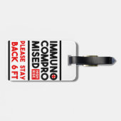 Étiquette À Bagage Balise d'aide pour la mobilité à risque élevé immu (Dos horizontal)