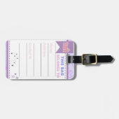 Étiquette À Bagage Balise de bagage (Devant horizontal)