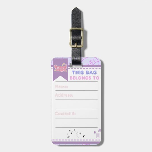 Étiquette À Bagage Balise de bagage (Devant Vertical)