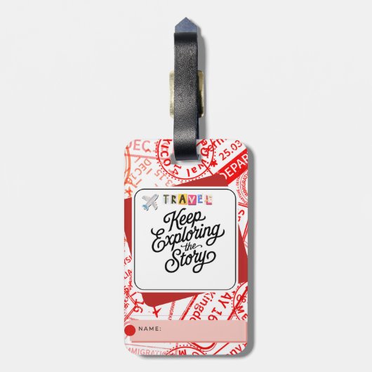 Étiquette À Bagage Balise de bagage (Dos Vertical)