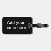 Étiquette À Bagage Balise de bagage (Dos horizontal)