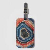 Étiquette À Bagage Balise de bagage 3 D Agate (Devant Vertical)
