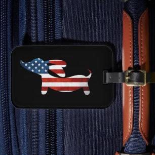 Étiquette À Bagage Balise de bagage à bagages American Wiener Dachshu