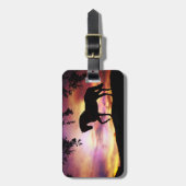 Étiquette À Bagage Balise de bagage à cheval coloré (Devant Vertical)