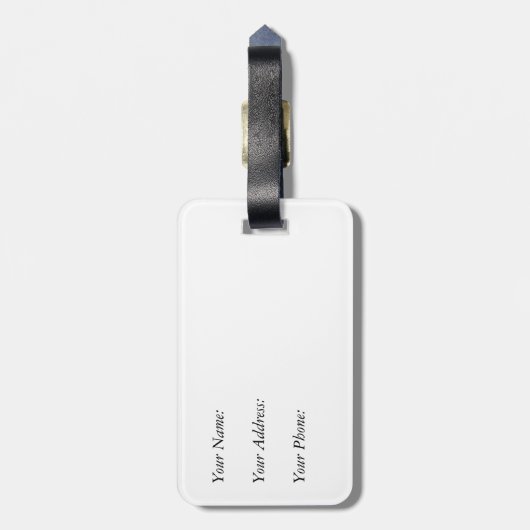 Étiquette À Bagage Balise de bagage à cheval customisé (Dos Vertical)