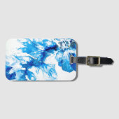 Étiquette À Bagage Balise de bagage à fleurs fluides (Devant Horizontal)