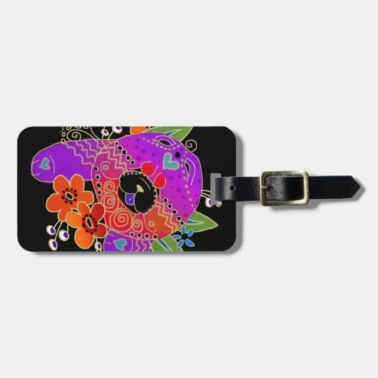 Étiquette À Bagage Balise de bagage à main BINDI (Devant horizontal)