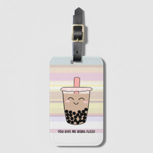Étiquette À Bagage Balise de bagage à thé au lait Boba Cute