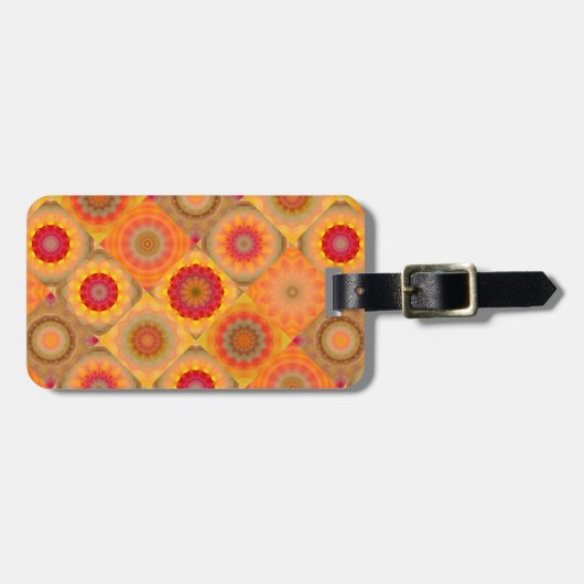 Étiquette À Bagage Balise de bagage Abstrait ensoleillé (Devant horizontal)