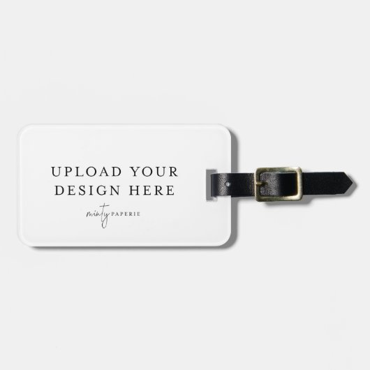 Étiquette À Bagage Balise de bagage acrylique personnalisée (Paysage) (Devant horizontal)