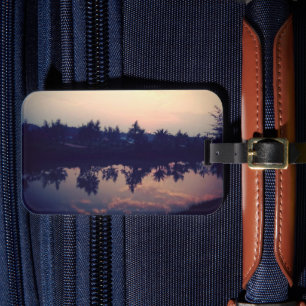 Étiquette À Bagage Balise de bagage américaine couleur solide