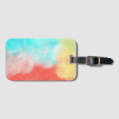 Étiquette À Bagage Balise de bagage aquarelle (Devant Horizontal)