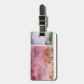 Étiquette À Bagage Balise de bagage aquarelle (Devant Vertical)