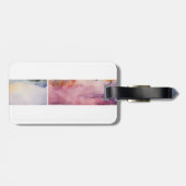 Étiquette À Bagage Balise de bagage aquarelle (Dos horizontal)