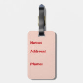 Étiquette À Bagage Balise de bagage Arches de feu (Dos Vertical)