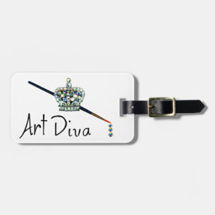 Étiquette À Bagage Balise de bagage "Art Diva"