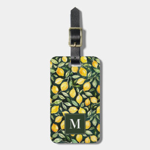 Étiquette À Bagage Balise de bagage au citron