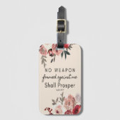 Étiquette À Bagage Balise de bagage Aucune arme formée contre moi (Devant Vertical)