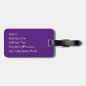 Étiquette À Bagage Balise de bagage auriculaire nord (Dos horizontal)