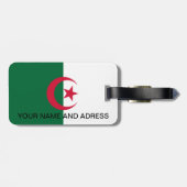 Étiquette À Bagage Balise de bagage avec drapeau d'Algérie (Dos horizontal)