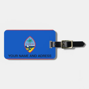 Étiquette À Bagage Balise de bagage avec Drapeau de Guam, USA