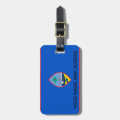 Étiquette À Bagage Balise de bagage avec Drapeau de Guam, USA (Devant Vertical)