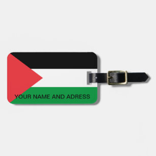 Étiquette À Bagage Balise de bagage avec drapeau de la Palestine