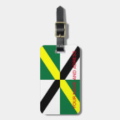 Étiquette À Bagage Balise de bagage avec Drapeau de Monterey City, US (Devant Vertical)