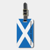 Étiquette À Bagage Balise de bagage avec drapeau d'Ecosse (Devant Vertical)