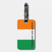 Étiquette À Bagage Balise de bagage avec drapeau d'Irlande (Dos Vertical)