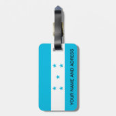 Étiquette À Bagage Balise de bagage avec Drapeau du Honduras (Dos Vertical)