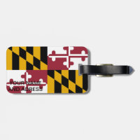 Balise de bagage avec Drapeau du Maryland, USA