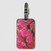 Étiquette À Bagage Balise de bagage avec insertion de carte et fleurs (Devant Vertical)