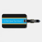 Étiquette À Bagage Balise de bagage avec sangle en cuir (Dos horizontal)